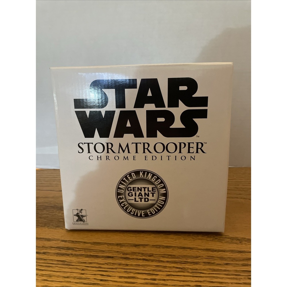 Gentle Giant Star Wars Silver Chrome Stormtrooper Bust U.K. Exclusive /2500